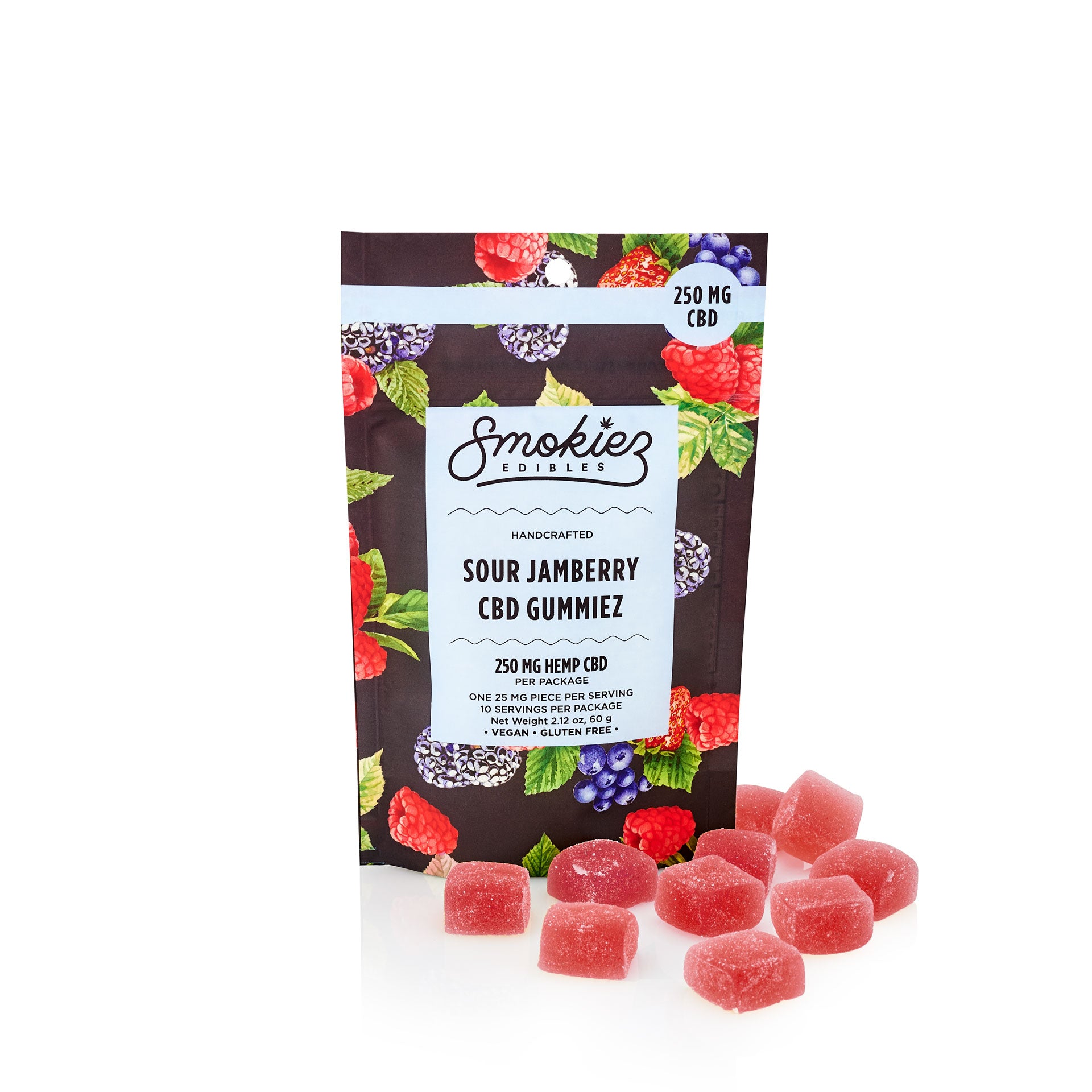 Sour Jamberry 250mg CBD Gummiez
